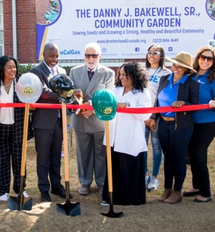 Brotherhood Crusade Garden Ribbon Cutting